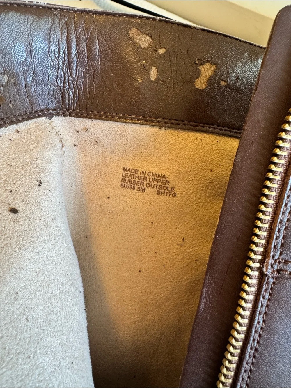 Michael Kors Chocolate Brown Leather Knee-High Riding Boots